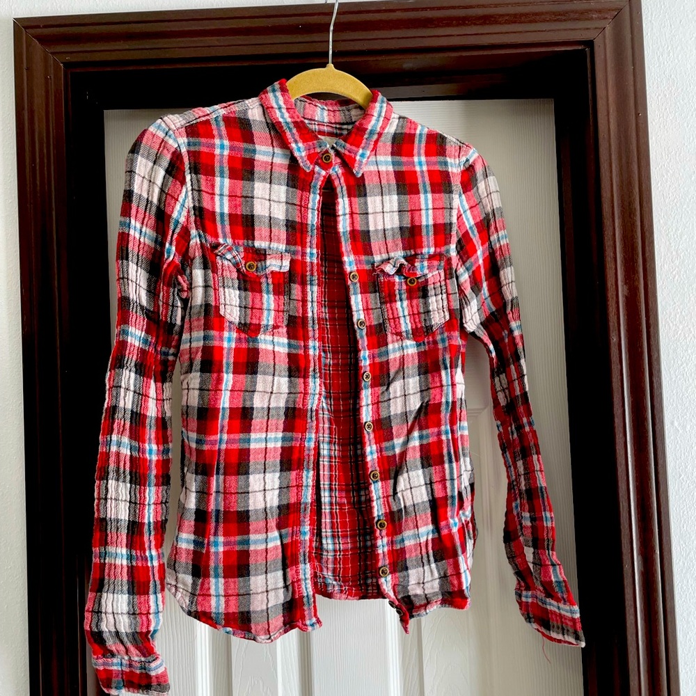 Plaid button down